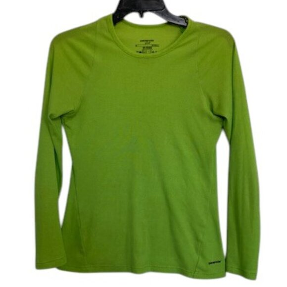 PATAGONIA Capilene 2 Lime Green Base Layer Shirt XS - Picture 1 of 6